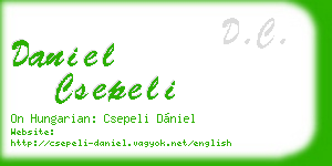 daniel csepeli business card