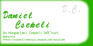 daniel csepeli business card